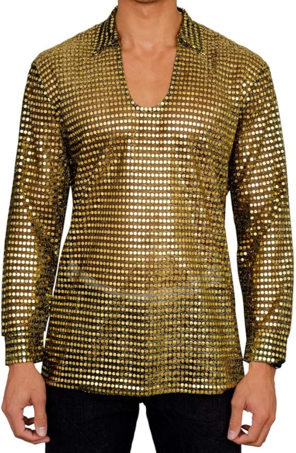 1970s Disco Adult Unisex Halloween Cosplay Costume Shirt by TVStoreOnline