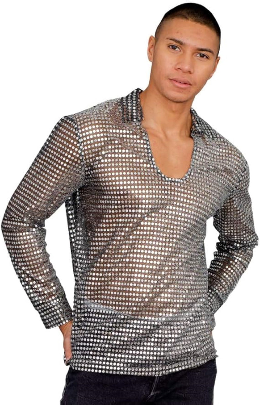 1970s Disco Adult Unisex Halloween Cosplay Costume Shirt by TVStoreOnline