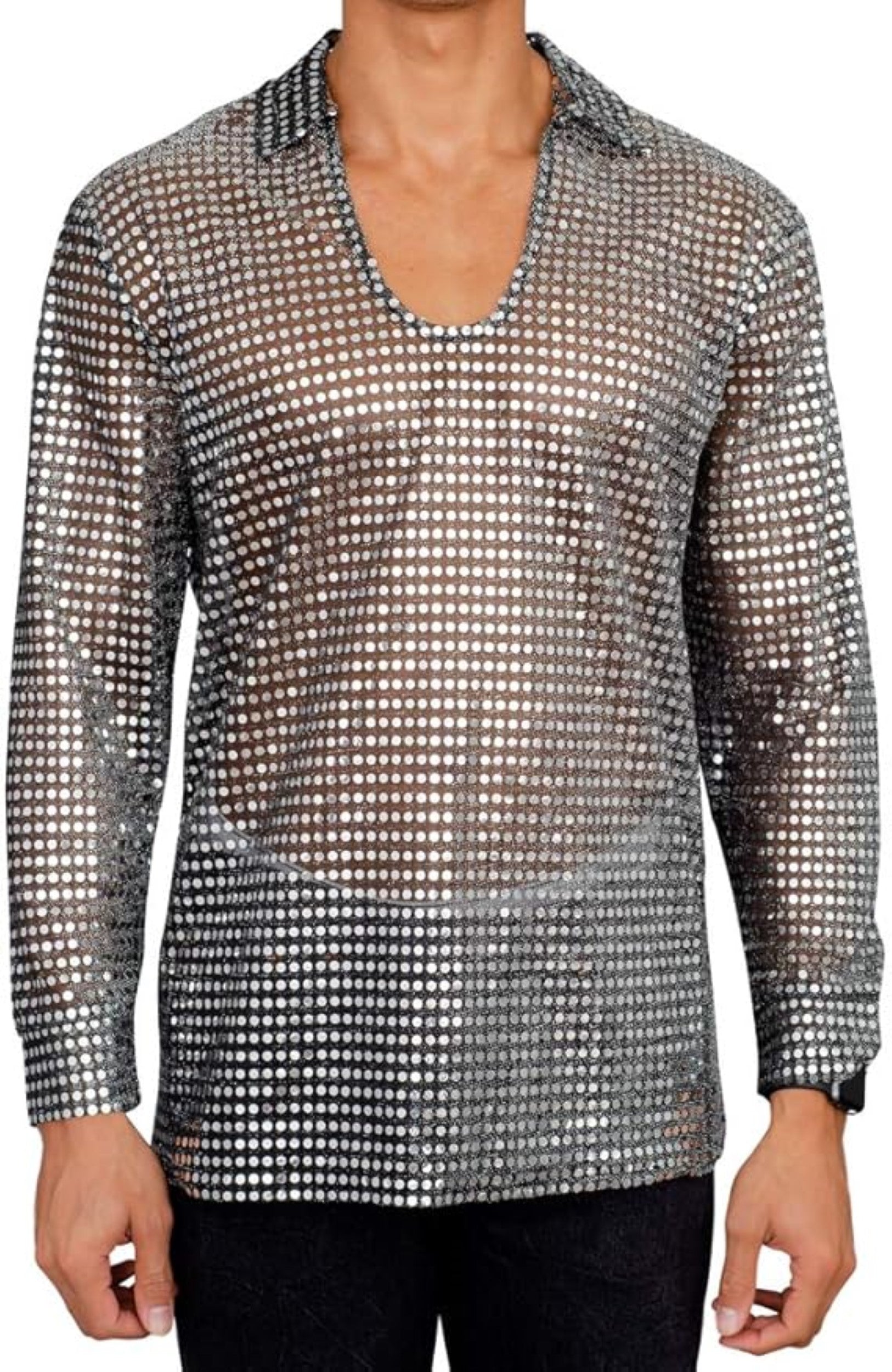 1970s Disco Adult Unisex Halloween Cosplay Costume Shirt by TVStoreOnline