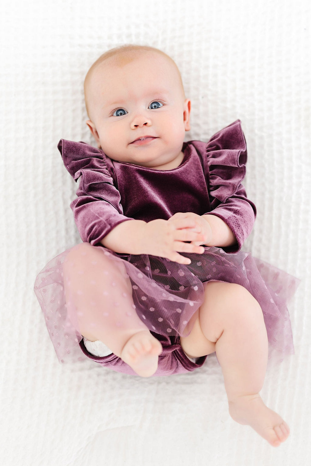 Amethyst Velvet Tutu Bodysuit by Mila & Rose ®