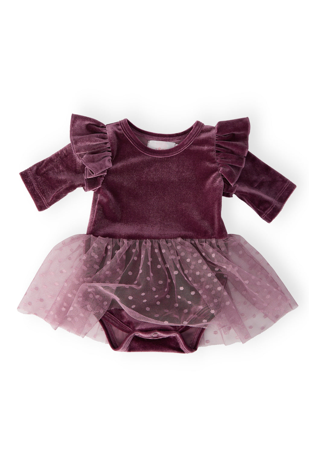 Amethyst Velvet Tutu Bodysuit by Mila & Rose ®