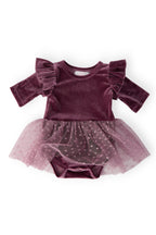 Amethyst Velvet Tutu Bodysuit by Mila & Rose ®