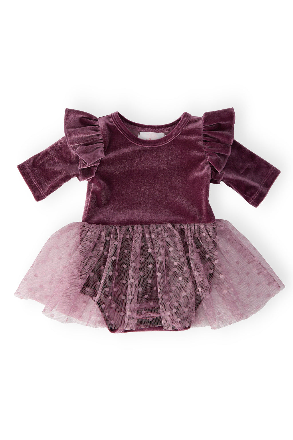 Amethyst Velvet Tutu Bodysuit by Mila & Rose ®