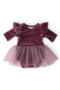 Amethyst Velvet Tutu Bodysuit by Mila & Rose ®