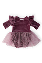 Amethyst Velvet Tutu Bodysuit by Mila & Rose ®