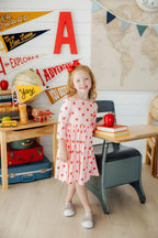 An Apple a Day 3/4 Sleeve Pocket Twirl Dress by Mila & Rose ®