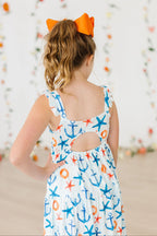 Anchors Away Ruffle Maxi Dress by Mila & Rose ®