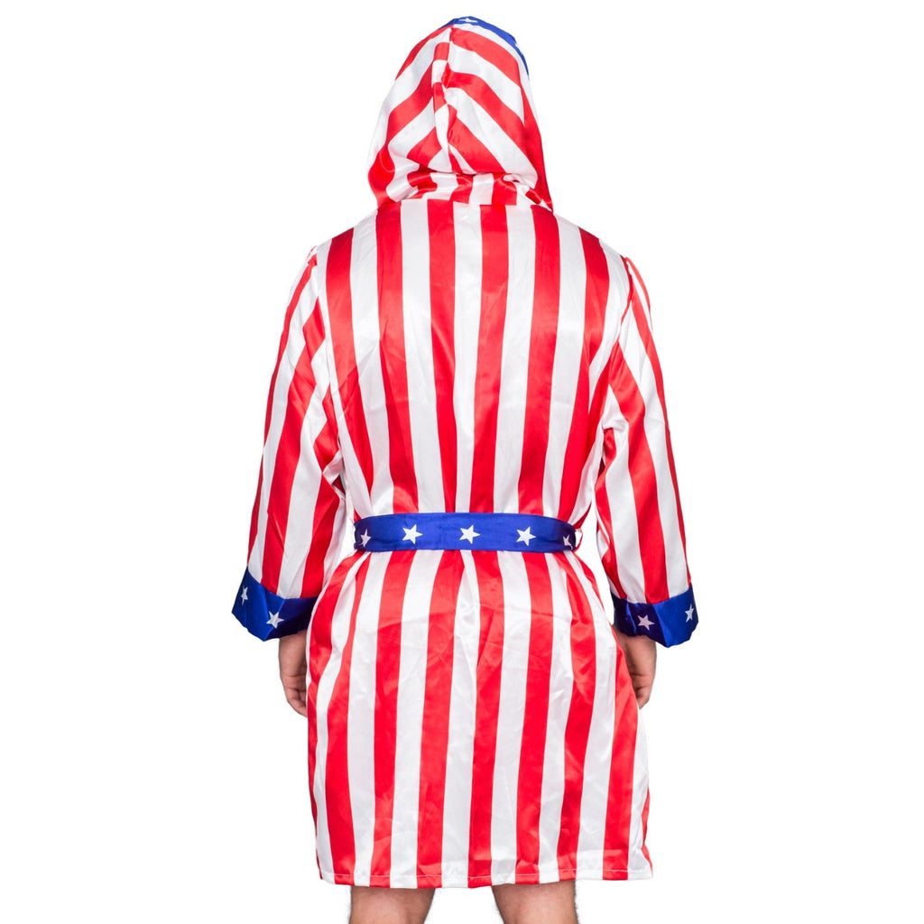 Adult Satin American Flag Robe Movie Boxer Halloween Cosplay Costume Replica Robe by TVStoreOnline