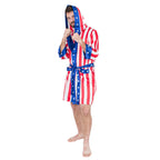 Adult Satin American Flag Robe Movie Boxer Halloween Cosplay Costume Replica Robe by TVStoreOnline