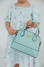 Aqua Glitter Girl's Crossbody Purse by Mila & Rose ®