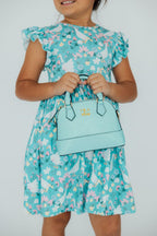 Aqua Glitter Girl's Crossbody Purse by Mila & Rose ®