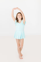 Aqua S/S Twirl Leotard by Mila & Rose ®