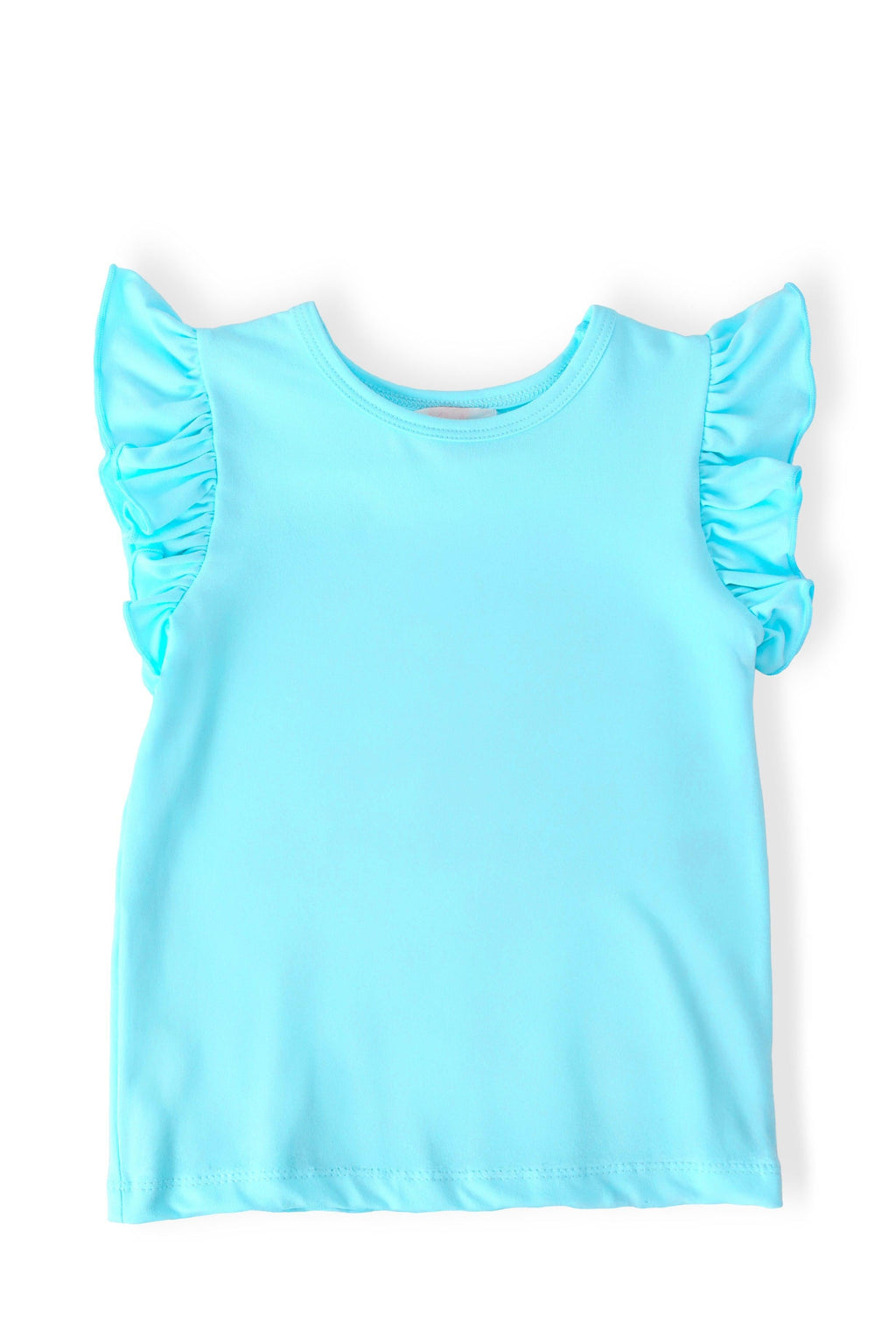 Aqua S/S Ruffle Tee by Mila & Rose ®