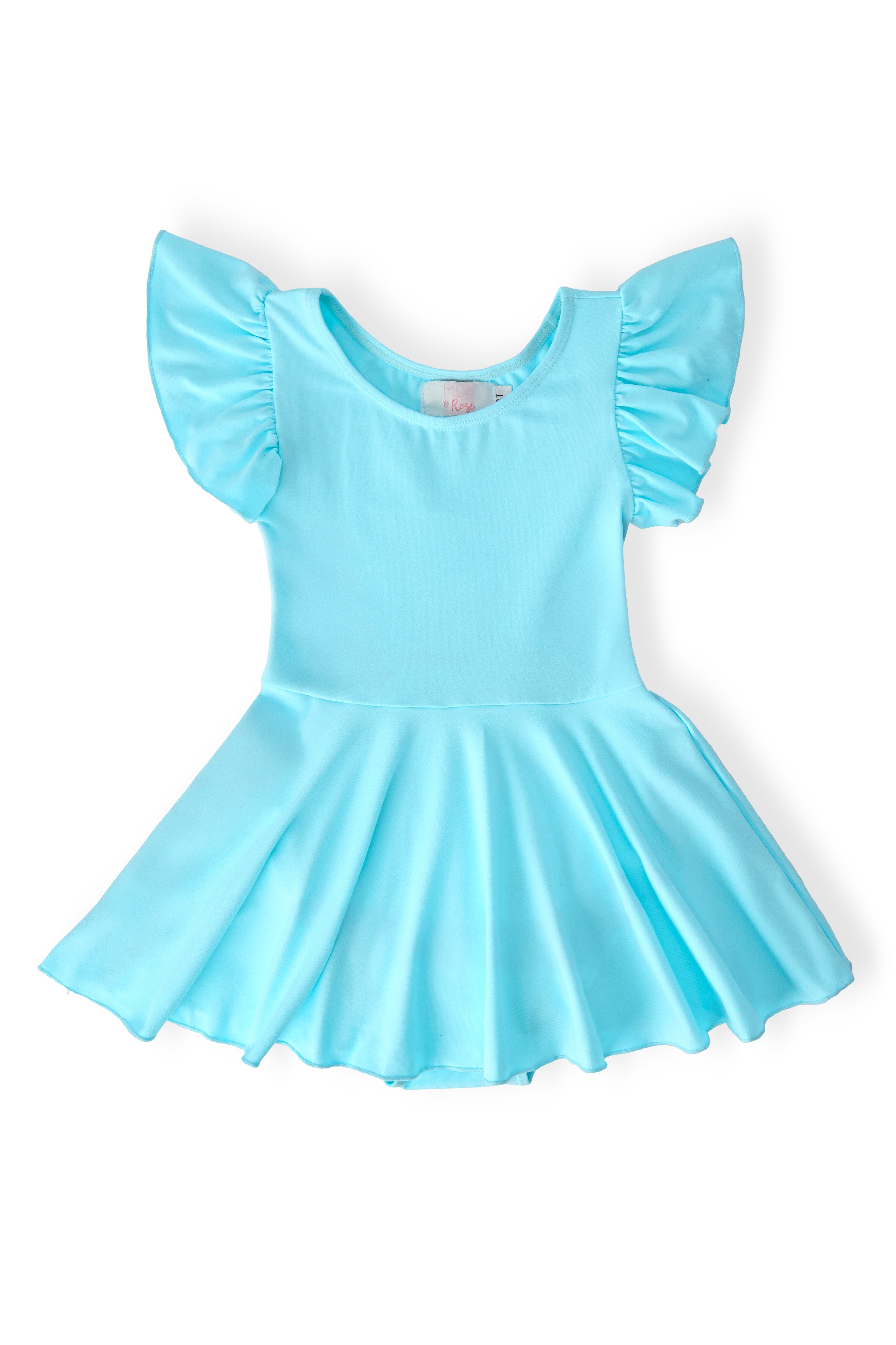 Aqua S/S Twirl Leotard by Mila & Rose ®
