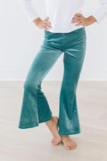 Aquamarine Ribbed Velvet Bells by Mila & Rose ®