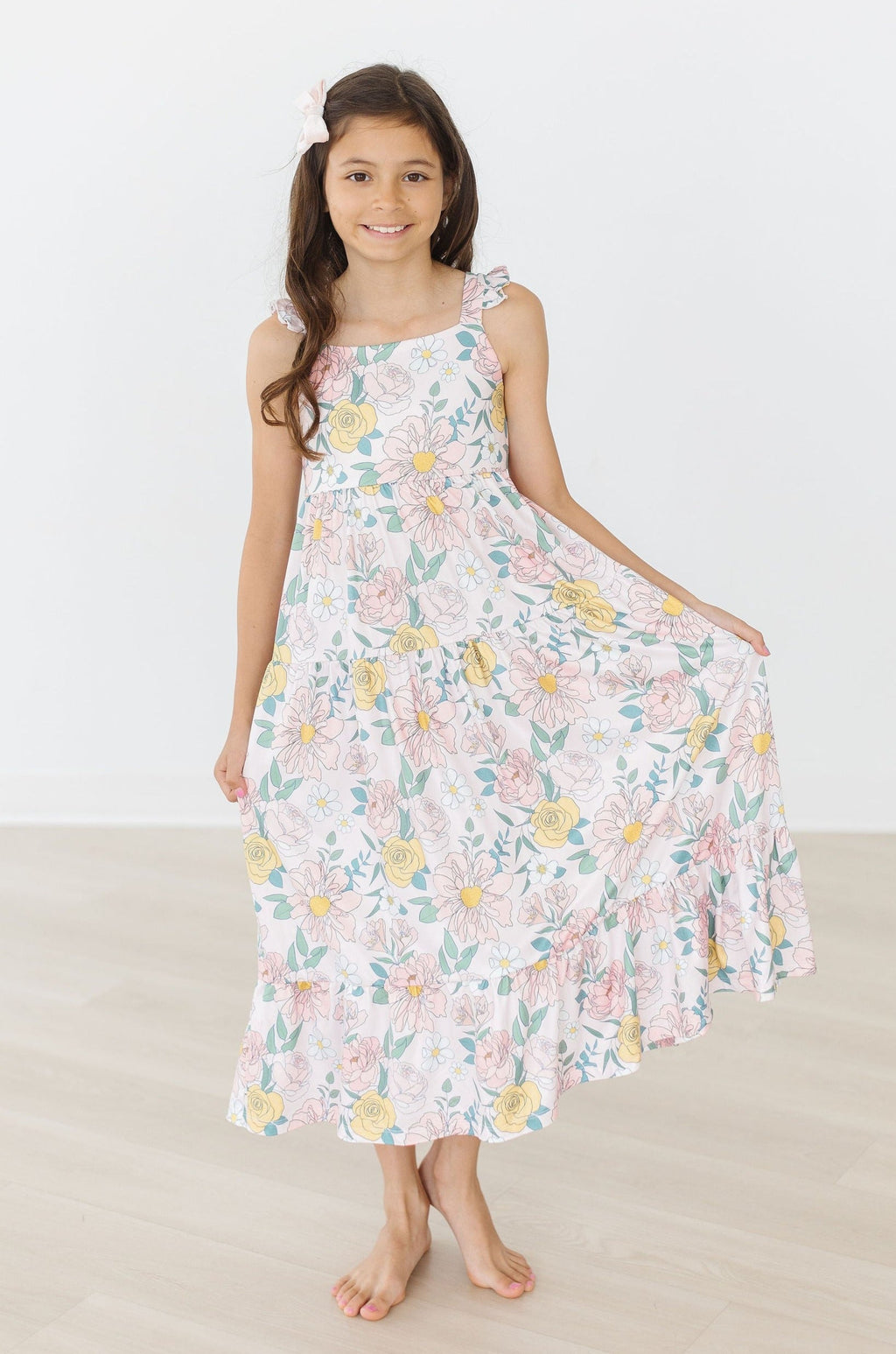 Autumn Breeze Ruffle Maxi Dress by Mila & Rose ®