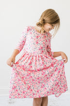 Azalea 3/4 Sleeve Pocket Twirl Dress by Mila & Rose ®