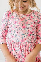 Azalea 3/4 Sleeve Pocket Twirl Dress by Mila & Rose ®