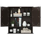 Bathroom Wall Mount Mirror Cabinet Organizer-Gray by LuxuryLifeWay Online Store