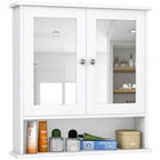 Bathroom Wall Mount Mirror Cabinet Organizer-Gray by LuxuryLifeWay Online Store