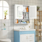 Bathroom Wall Mount Mirror Cabinet Organizer-Gray by LuxuryLifeWay Online Store