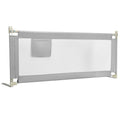 76.8 Inch Baby Bed Rail with Double Safety Child Lock-Gray by LuxuryLifeWay Online Store