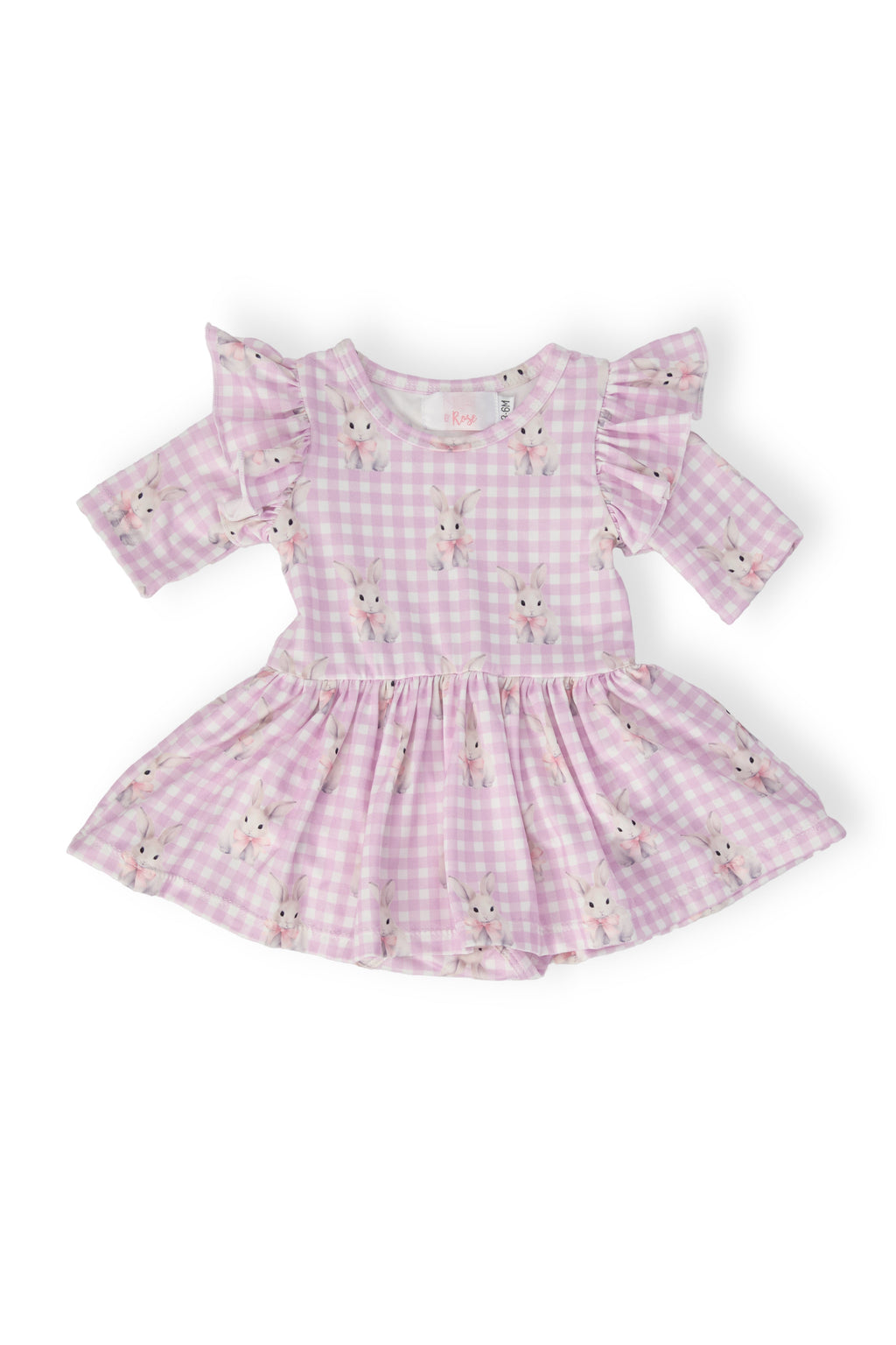 Baby Bunnies 3/4 Sleeve Flutter Twirl Bodysuit by Mila & Rose ®