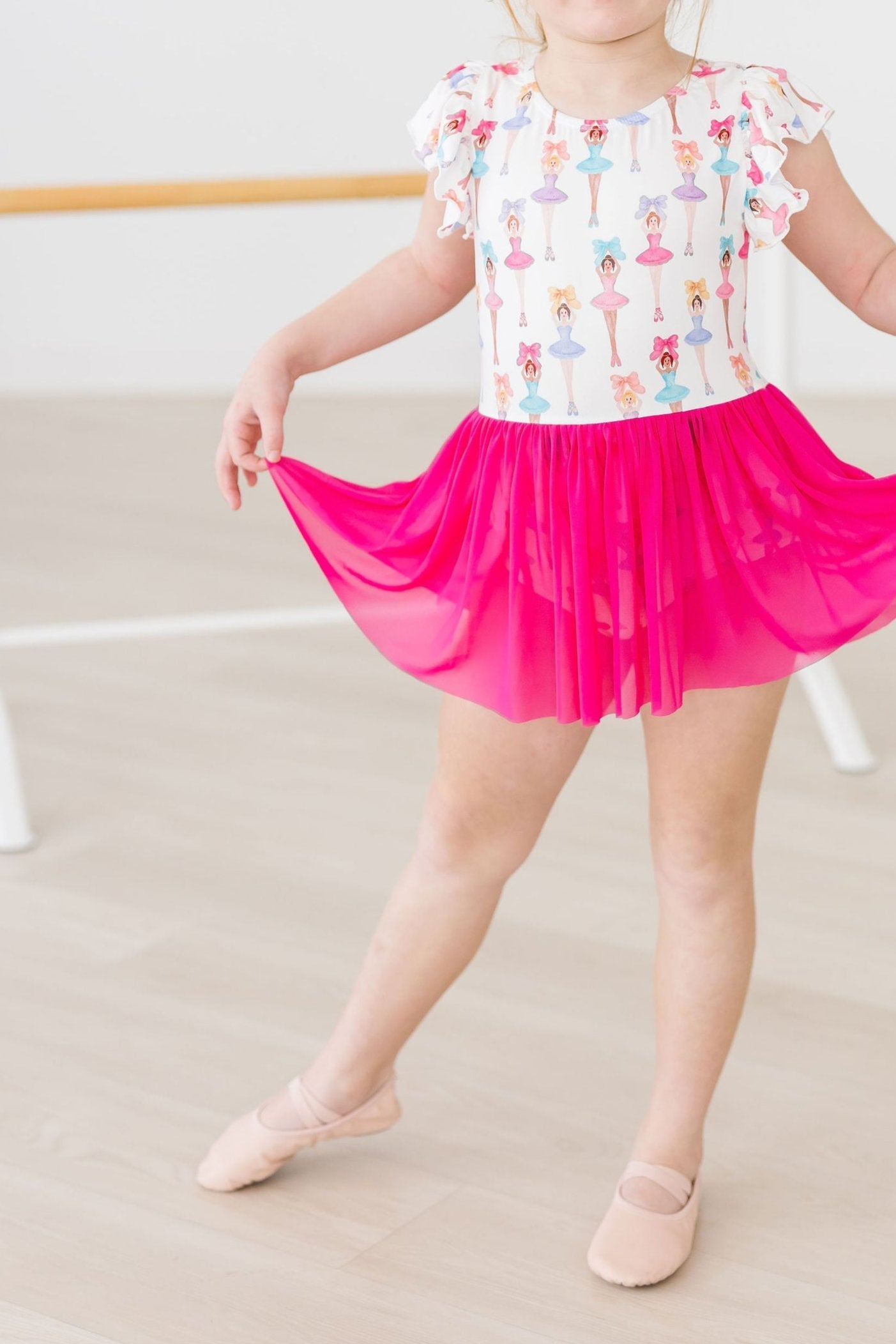 Ballerina Bows S/S Twirl Leotard by Mila & Rose ®