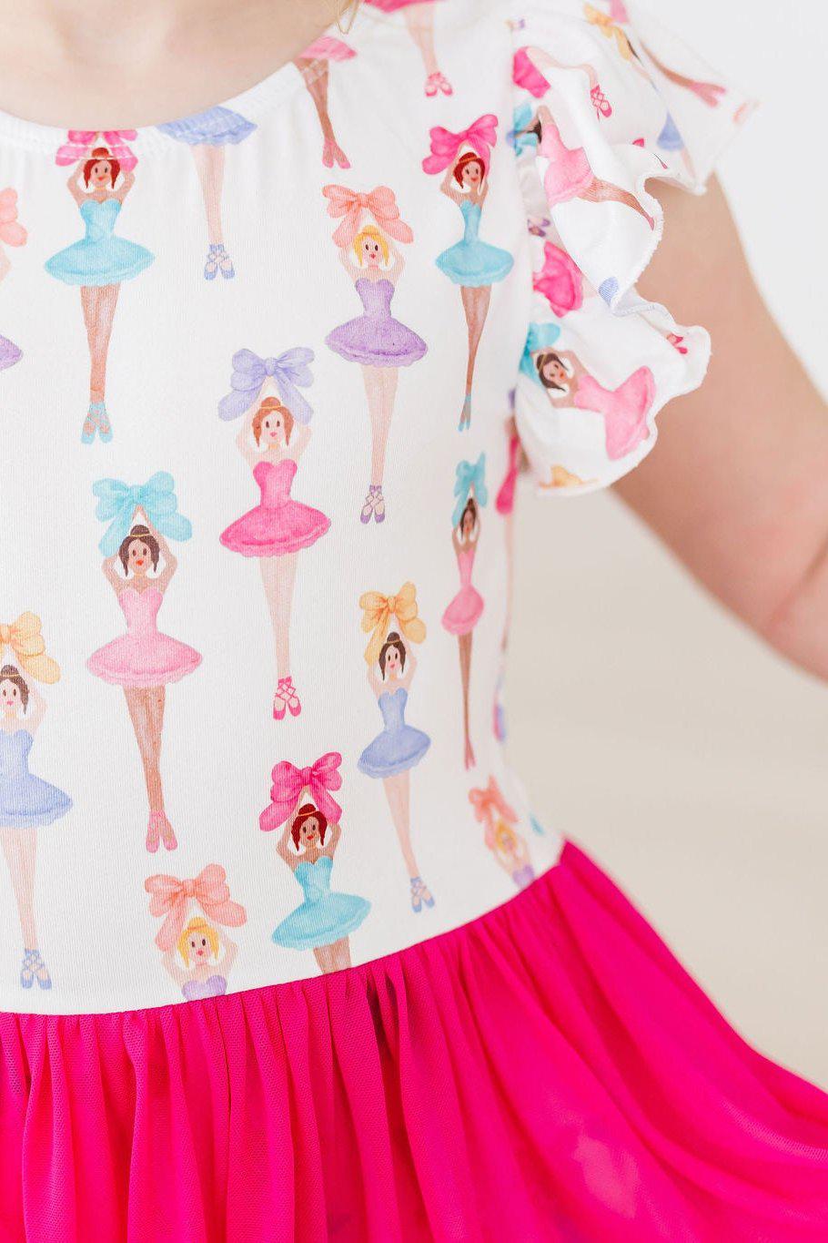 Ballerina Bows S/S Twirl Leotard by Mila & Rose ®