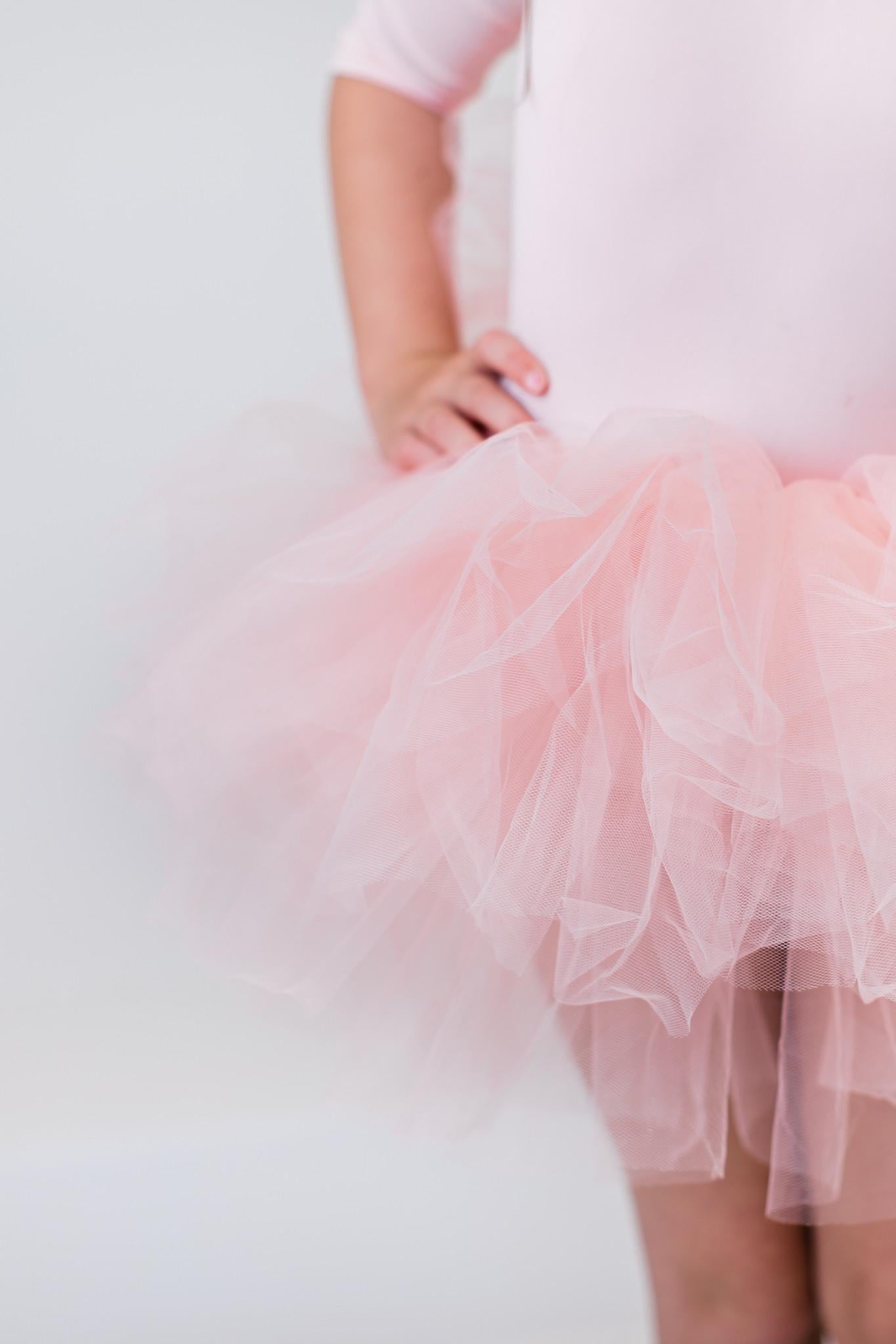Ballet Pink 3/4 Tutu Leotard by Mila & Rose ®