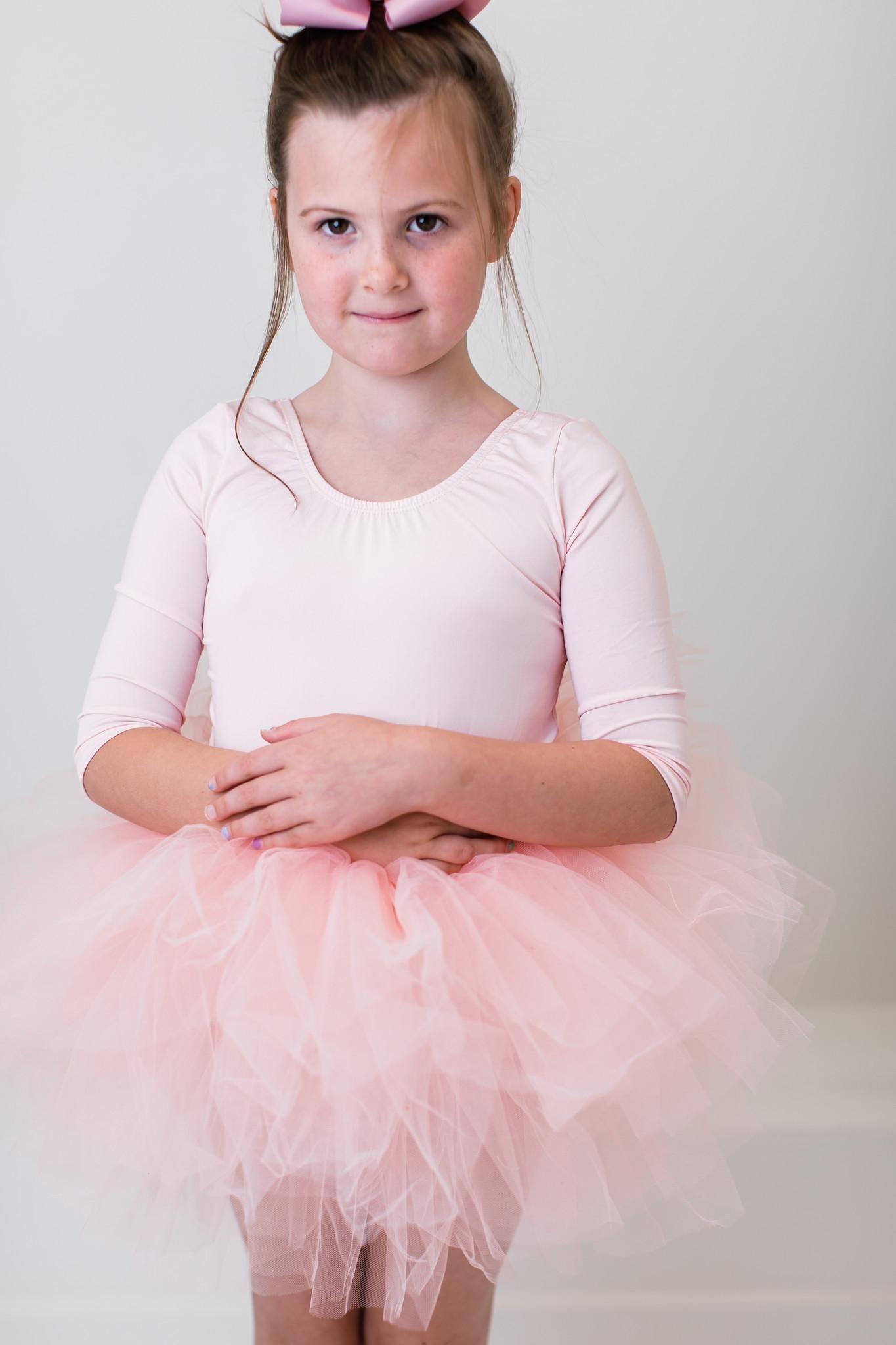 Ballet Pink 3/4 Tutu Leotard by Mila & Rose ®