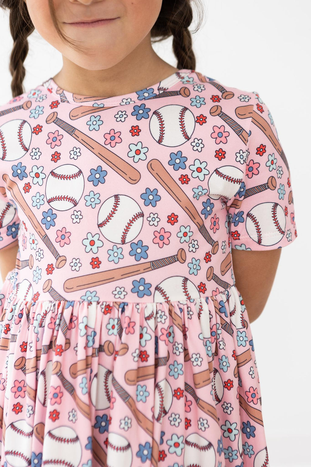 Batter Up S/S Pocket Twirl Dress by Mila & Rose ®