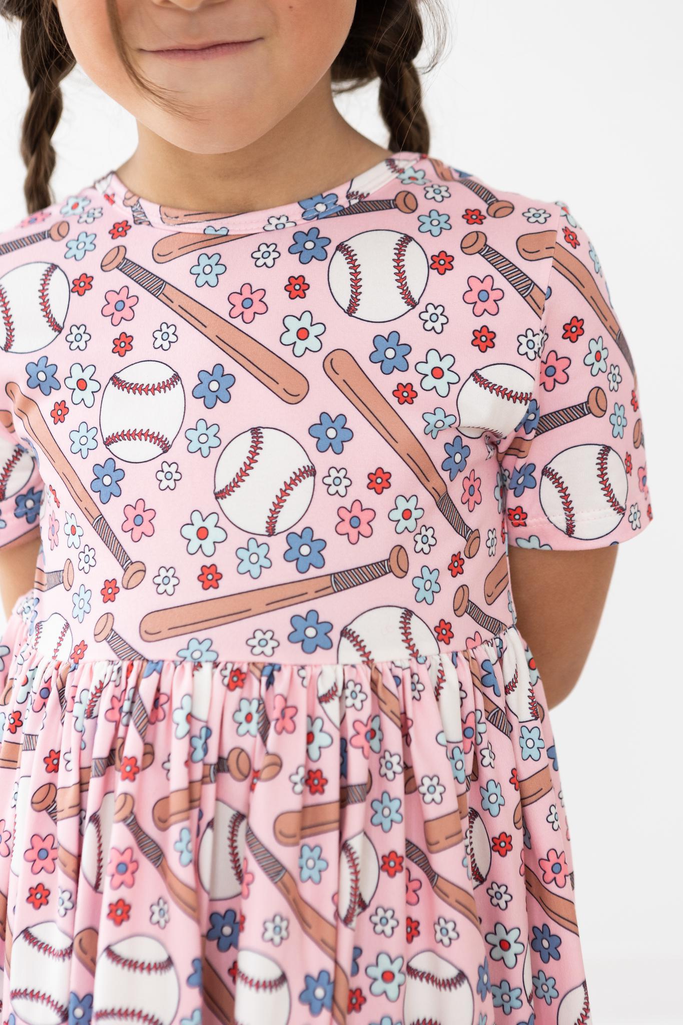 Batter Up S/S Pocket Twirl Dress by Mila & Rose ®