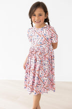 Batter Up S/S Pocket Twirl Dress by Mila & Rose ®