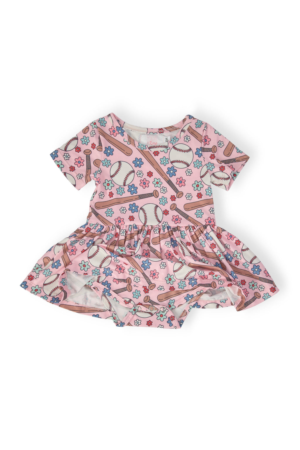 Batter Up S/S Twirl Bodysuit by Mila & Rose ®