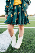 Baylor Green Bear Ruffle Twirl Skort by Mila & Rose ®