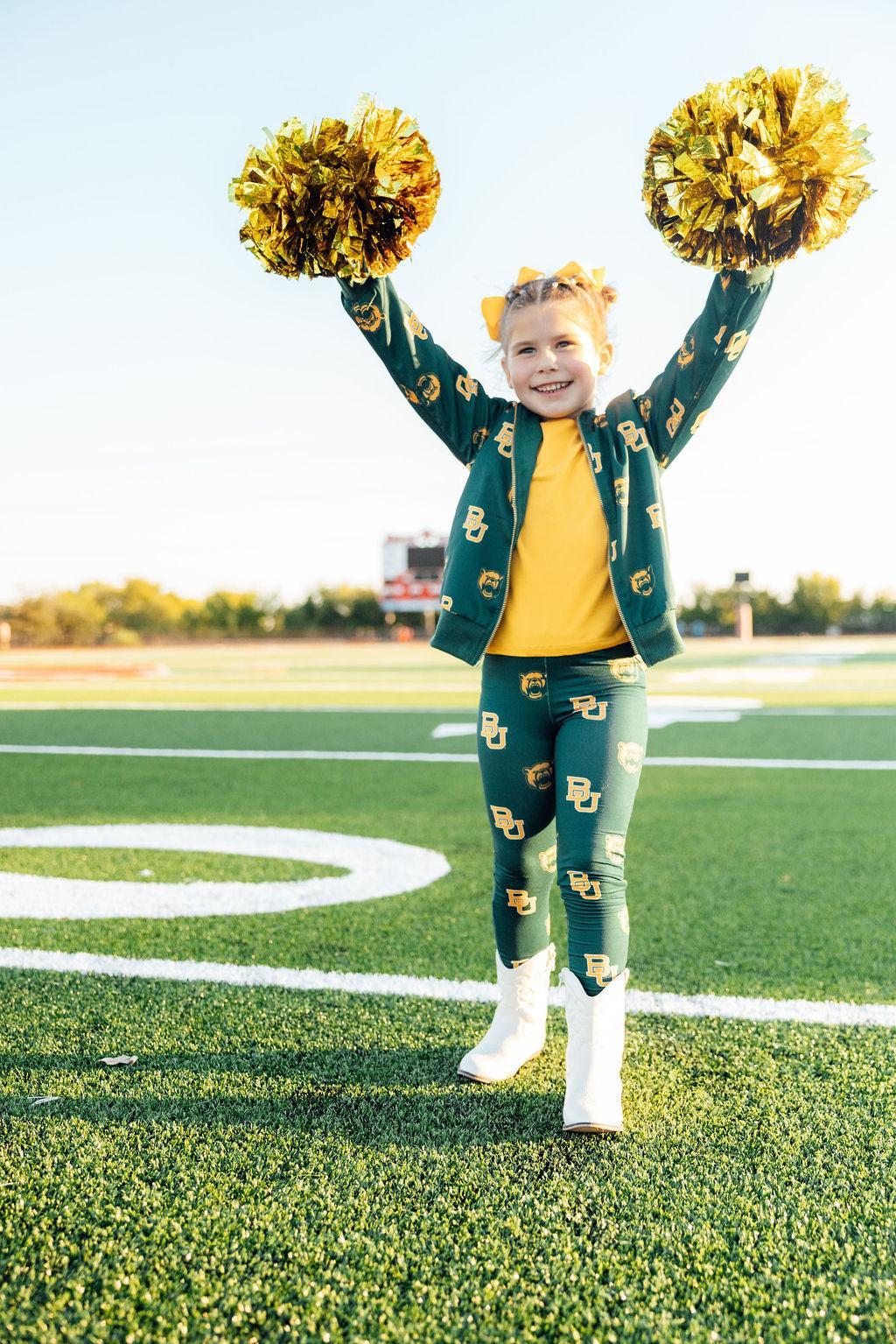 Baylor Green Bear Satin Jacket by Mila & Rose ®