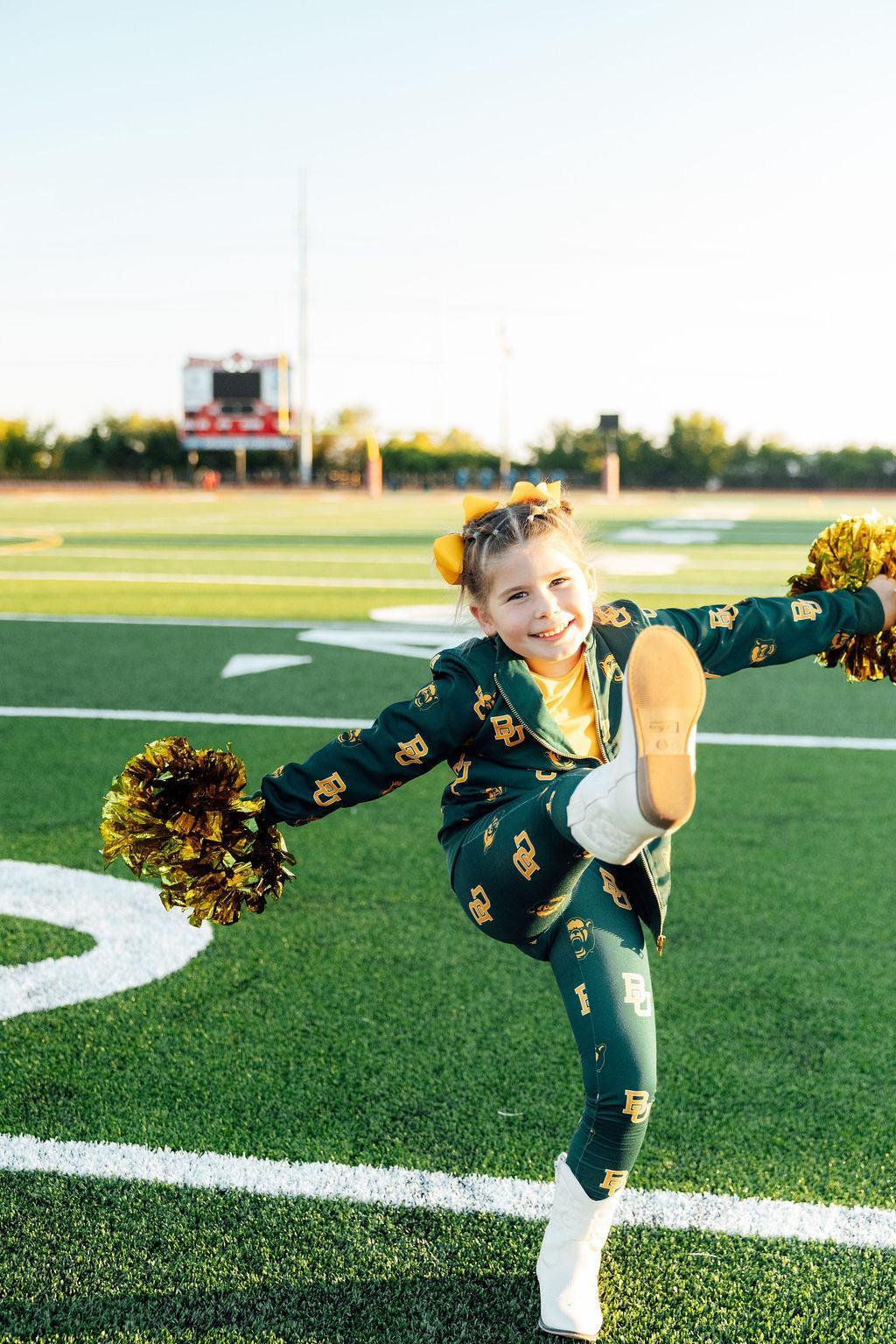 Baylor Green Bear Satin Jacket by Mila & Rose ®