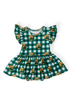 Baylor Plaid Bear S/S Flutter Twirl Bodysuit by Mila & Rose ®