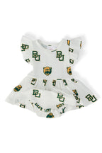 Baylor White Bear S/S Flutter Twirl Bodysuit by Mila & Rose ®