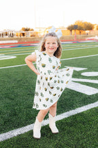 Baylor White Bear Flutter Twirl Dress by Mila & Rose ®
