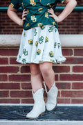 Baylor White Bear Ruffle Twirl Skort by Mila & Rose ®