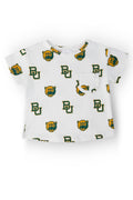 Baylor White Bear Ruffle Pocket Tee by Mila & Rose ®