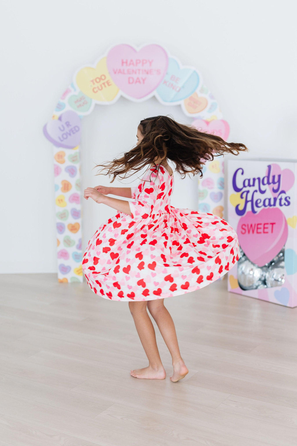 Be Mine 3/4 Sleeve Pocket Twirl Dress by Mila & Rose ®