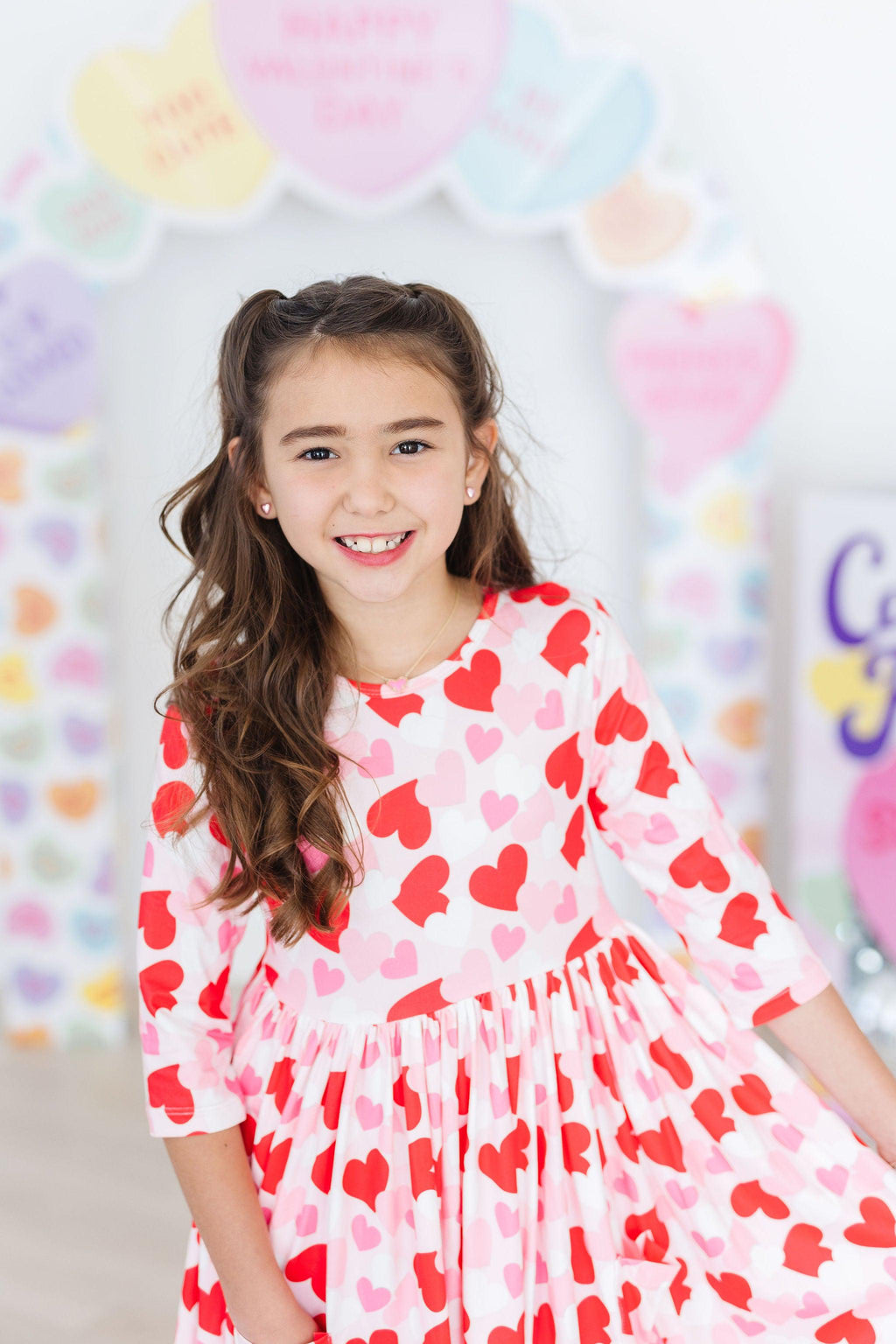 Be Mine 3/4 Sleeve Pocket Twirl Dress by Mila & Rose ®