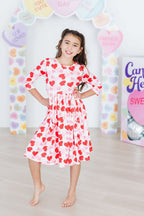 Be Mine 3/4 Sleeve Pocket Twirl Dress by Mila & Rose ®