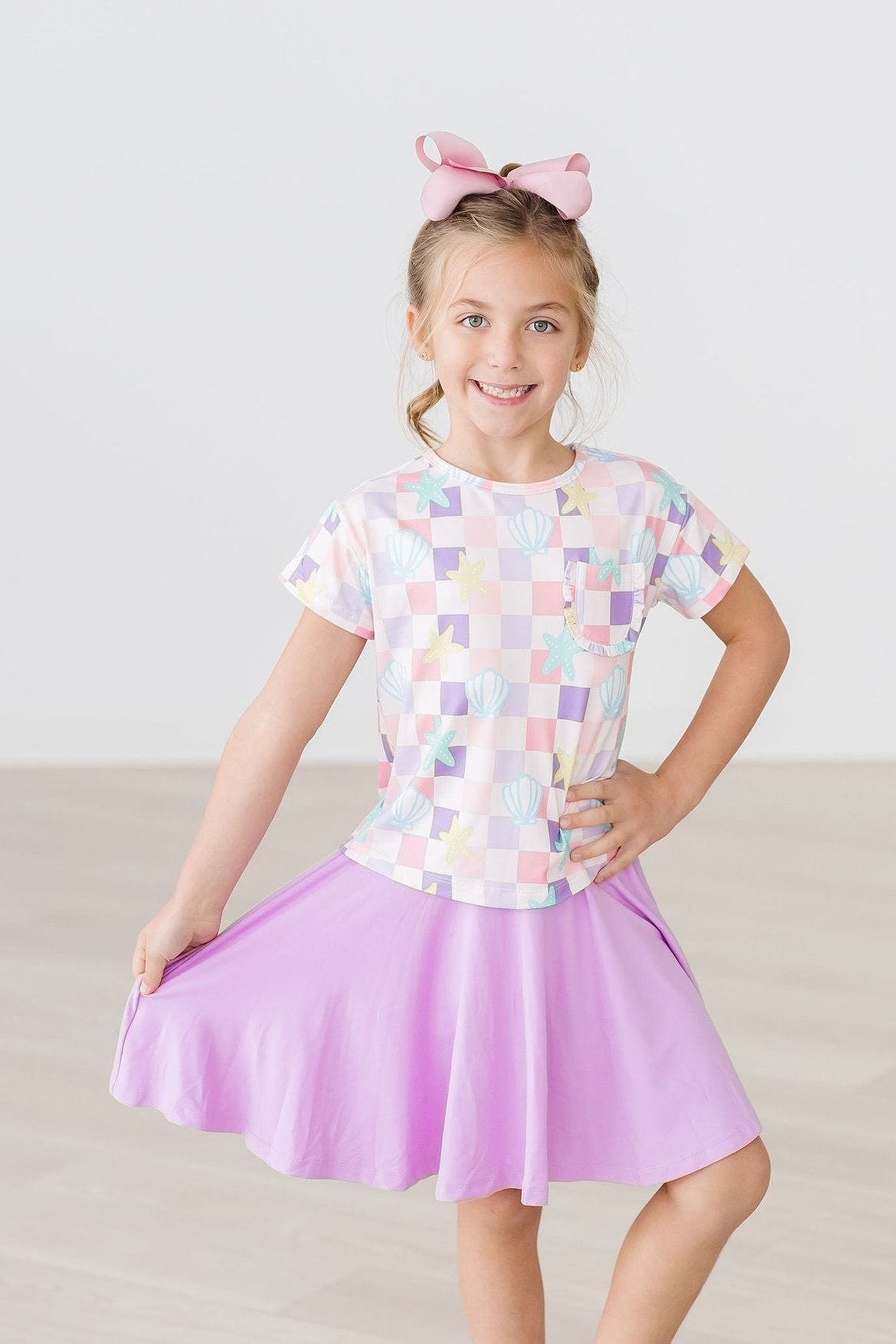 Beach Days Ruffle Pocket Tee by Mila & Rose ®