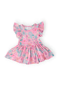 Beachy Blooms S/S Flutter Twirl Bodysuit by Mila & Rose ®