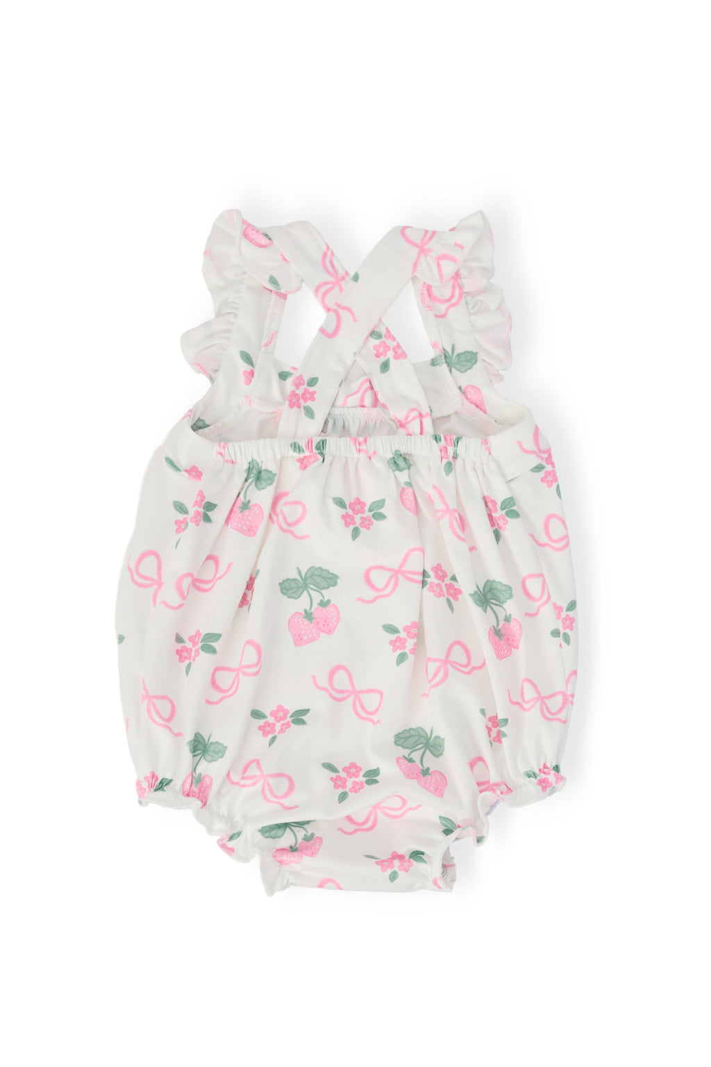 Berries & Bows Ruffle Cross Back Romper by Mila & Rose ®
