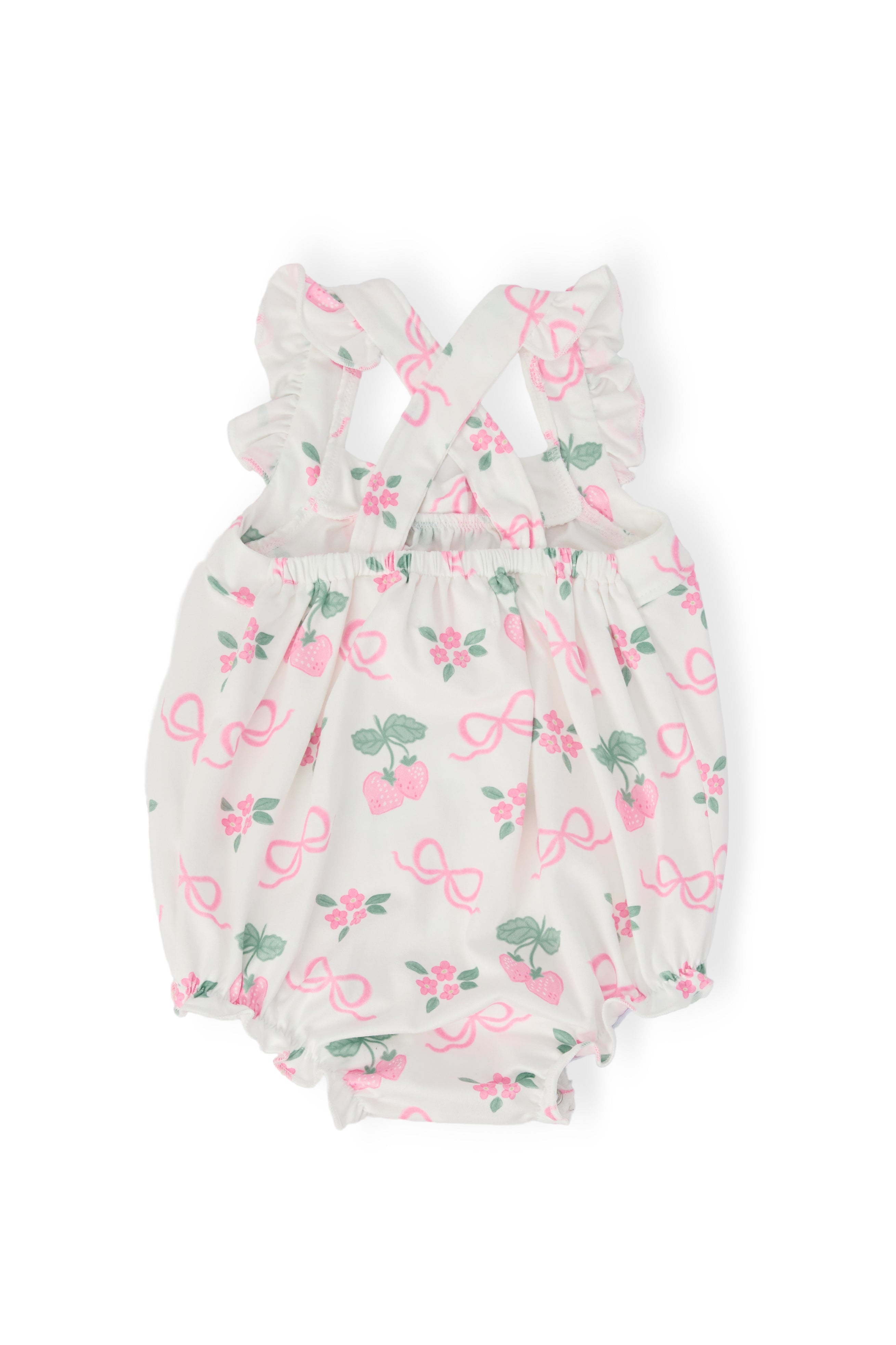 Berries & Bows Ruffle Cross Back Romper by Mila & Rose ®